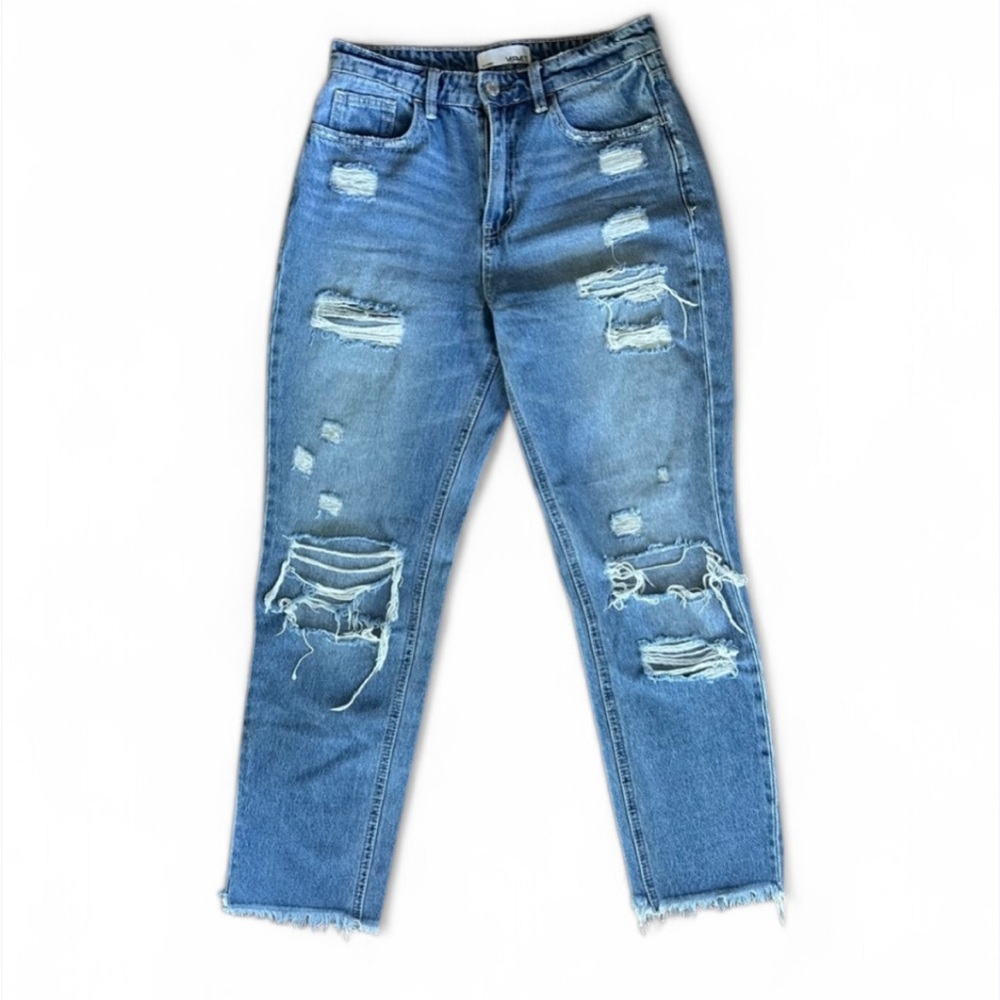 MADEWELL Perfect Vintage Jean High Rise Straight Leg Denim Grunge Relaxed Sz 28